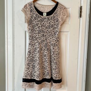 Anthropologie lace mini dress size small